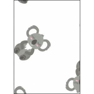 Fabulous World Behang Koala grijs en roze 67109-1
